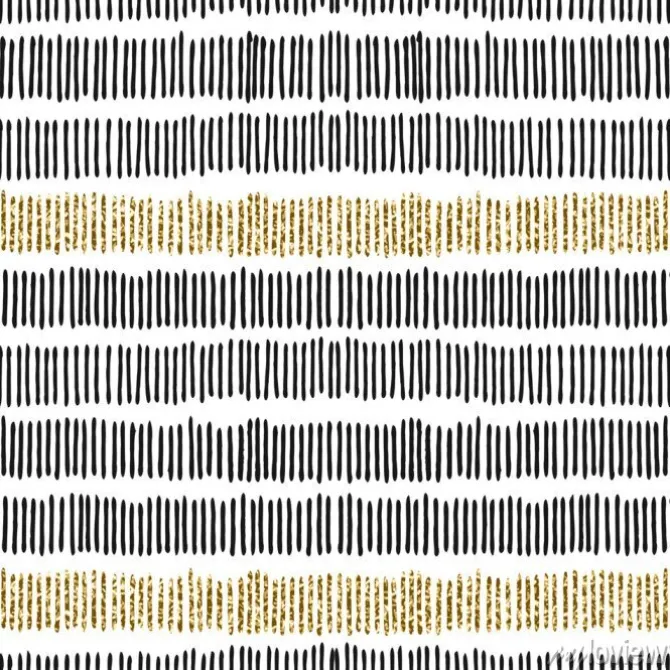 Tapeta: Black & złote linie seamless pattern
