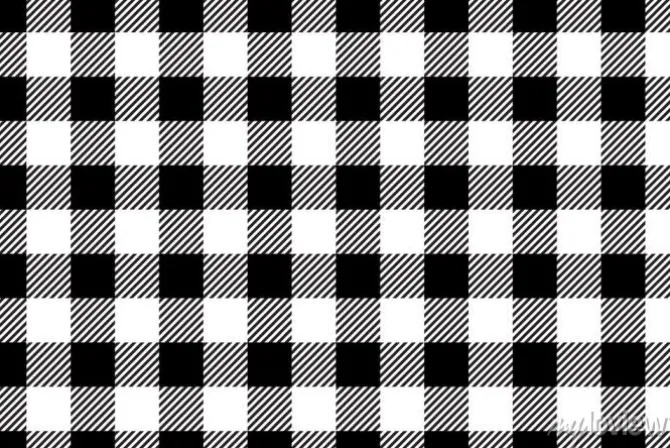 Tapeta: Black gingham pattern background.texture from rhombus.vector