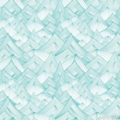 Tapeta: Blue and white vector seamless pattern of mountain