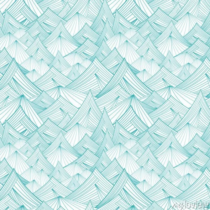 Tapeta: Blue and white vector seamless pattern of mountain