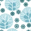 Tapeta: Christmas and new year seamless vector pattern with trees and