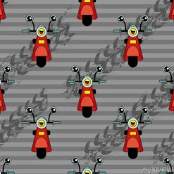 Tapeta: Cute dla dzieci wzór dla dziewcząt i chłopców. kolorowe motocykl,