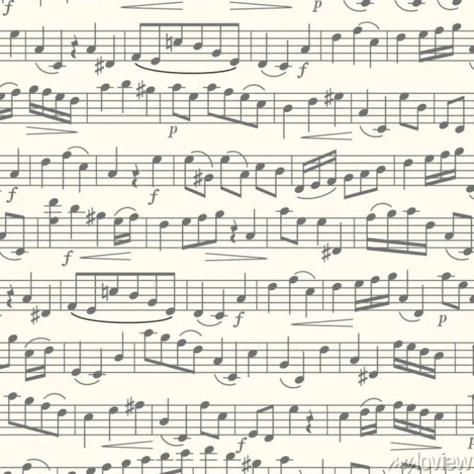 Tapeta: Cute notatki wzoru bez szwu