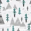 Tapeta: Cute seamless pattern with mountains and trees. creative scandinavian