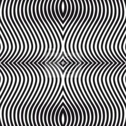 Tapeta: Czarno-białe paski z iluzją optyczną