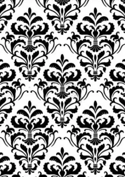 Tapeta: Czarny biały barok