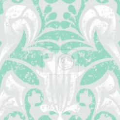 Tapeta: Damasko zielony