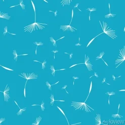 Tapeta: Dandelion bez szwu deseń. kwiatowy wzór dandelions. bez szwu