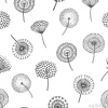 Tapeta: Dandelion seamless pattern. dandelions grass pollen plant seeds