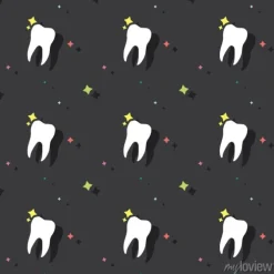 Tapeta: Dentysta molarny ząb bezszwowy barwiony deseniowy tło