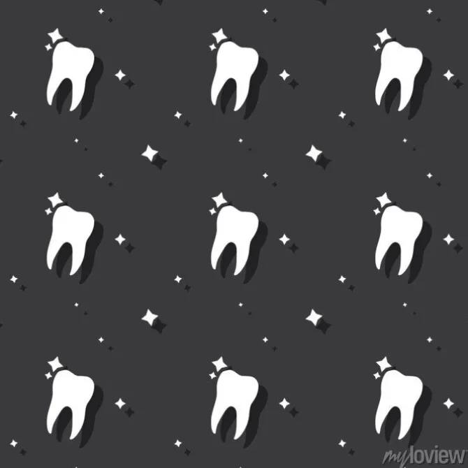 Tapeta: Dentysta molarny ząb bezszwowy deseniowy ciemny tło