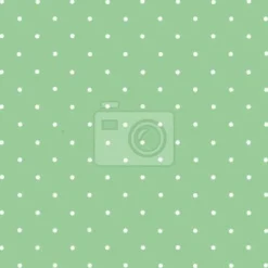 Tapeta: Deseń w białe groszki na miętowym tle
