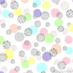 Tapeta: Deseń w różnobarwne groszki