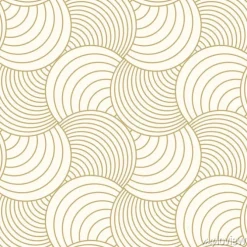 Tapeta: Deseniowy bezszwowego okręgu abstrakta fala tła lampasa złocisty