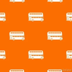 Tapeta: Dwupoziomowy wzór autobusu bez szwu