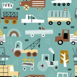 Tapeta: Dziecięcy wzór z autkami