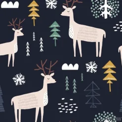 Tapeta: Dziecinny wzór z kochanymi. modny skandynawski wakacje wektor