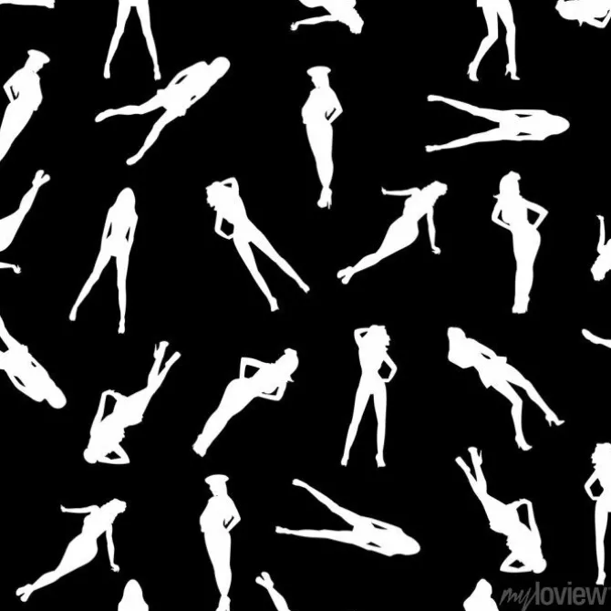 Tapeta: Dziewcząt sylwetki szwu