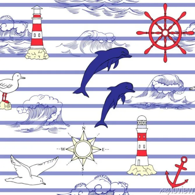 Tapeta: Żeglarskie szwu wzór