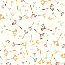 Tapeta: Floral streszczenie bez szwu tła z kolorowych dandelions. ilustracji