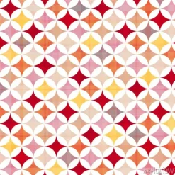 Tapeta: Geometryczne figury tworzące wzór vintage