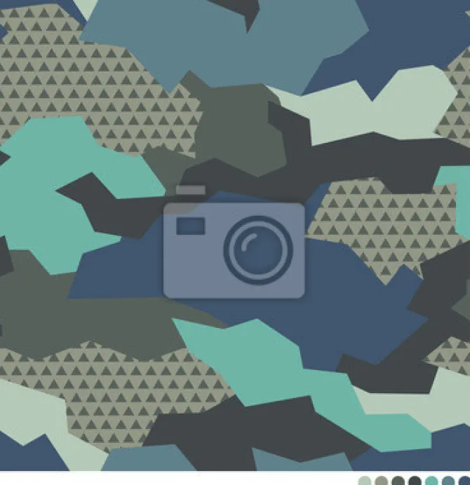 Tapeta: Geometryczny wzór kamuflażu bez szwu wektor