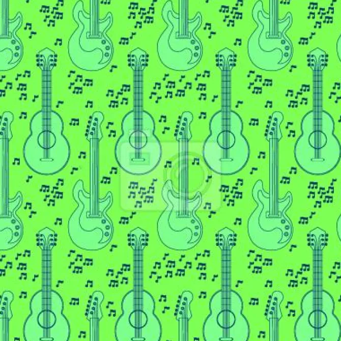 Tapeta: Gitara akustyczna i nuty