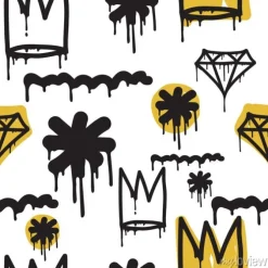 Tapeta: Graffiti bez szwu wzór