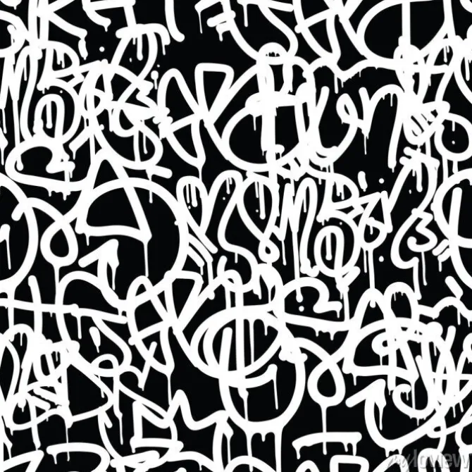 Tapeta: Graffiti bezszwowe tło wzór