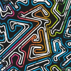 Tapeta: Graffiti labirynt szwu z mocą grunge