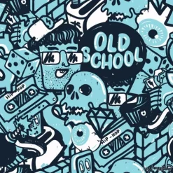 Tapeta: Graffiti seamless pattern