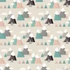 Tapeta: Górski wzór. mieszkanie w stylu cartoon mountain.