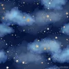Tapeta: Gwiazdki na niebieskim niebie dla dzieci
