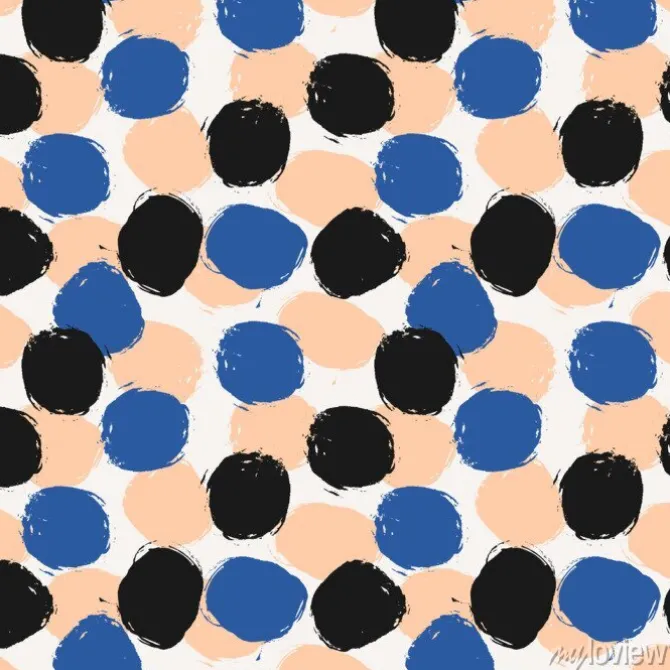 Tapeta: Hand drawn circles bez szwu deseń