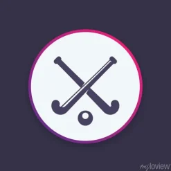 Tapeta: Hokej na pole ikony wektorowe logo element