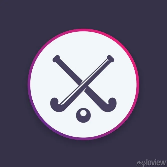 Tapeta: Hokej na pole ikony wektorowe logo element