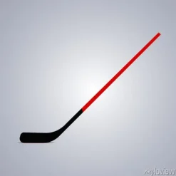 Tapeta: Ikona kijem hokejowym. ilustracji wektorowych