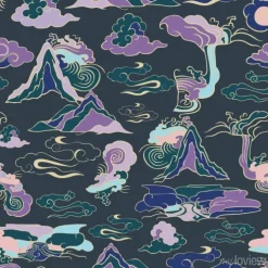 Tapeta: Illustration of traditional symbol and ornaments. seamless repeat