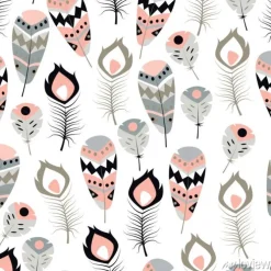 Tapeta: Ilustracji bez szwu wzór z rocznika boho plemiennych etnicznych