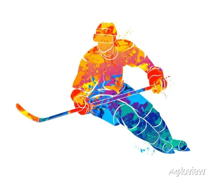 Tapeta: Ilustracji gracza na hokeju