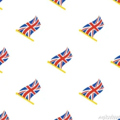 Tapeta: Ilustracji wektorowych. bez szwu deseń z flagami wielkiej brytanii