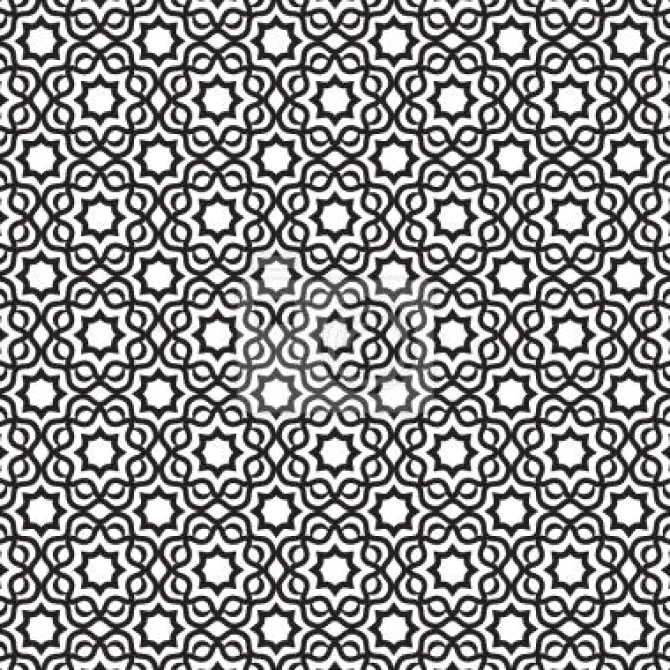 Tapeta: Islamski czarno-biały