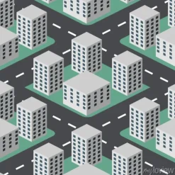 Tapeta: Jednolite streszczenie płaskim miasta 3d wektora tle.