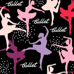 Tapeta: Jednolite wektora wzór z sylwetk? tancerka ballerinas. balet