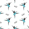 Tapeta: Jednolite wzór baletnic. wektor balet tła.