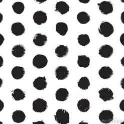 Tapeta: Jednolite wzór kropek. ręcznie malowane okręgi. ilustracja ink.