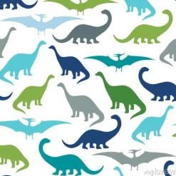 Tapeta: Jednolite wzór z dinozaurami kreskówek. dla kart, party, banerów,