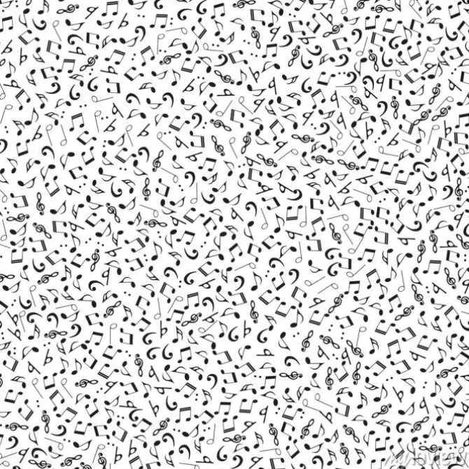 Tapeta: Jednolite wzór z nutami