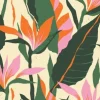 Tapeta: Jungle plants illustration pattern. creative collage contemporary