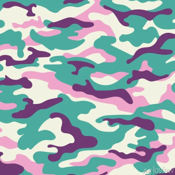 Tapeta: Kamuflaż bez szwu wzór, kolorystyka kobiet. ilustracji wektorowych